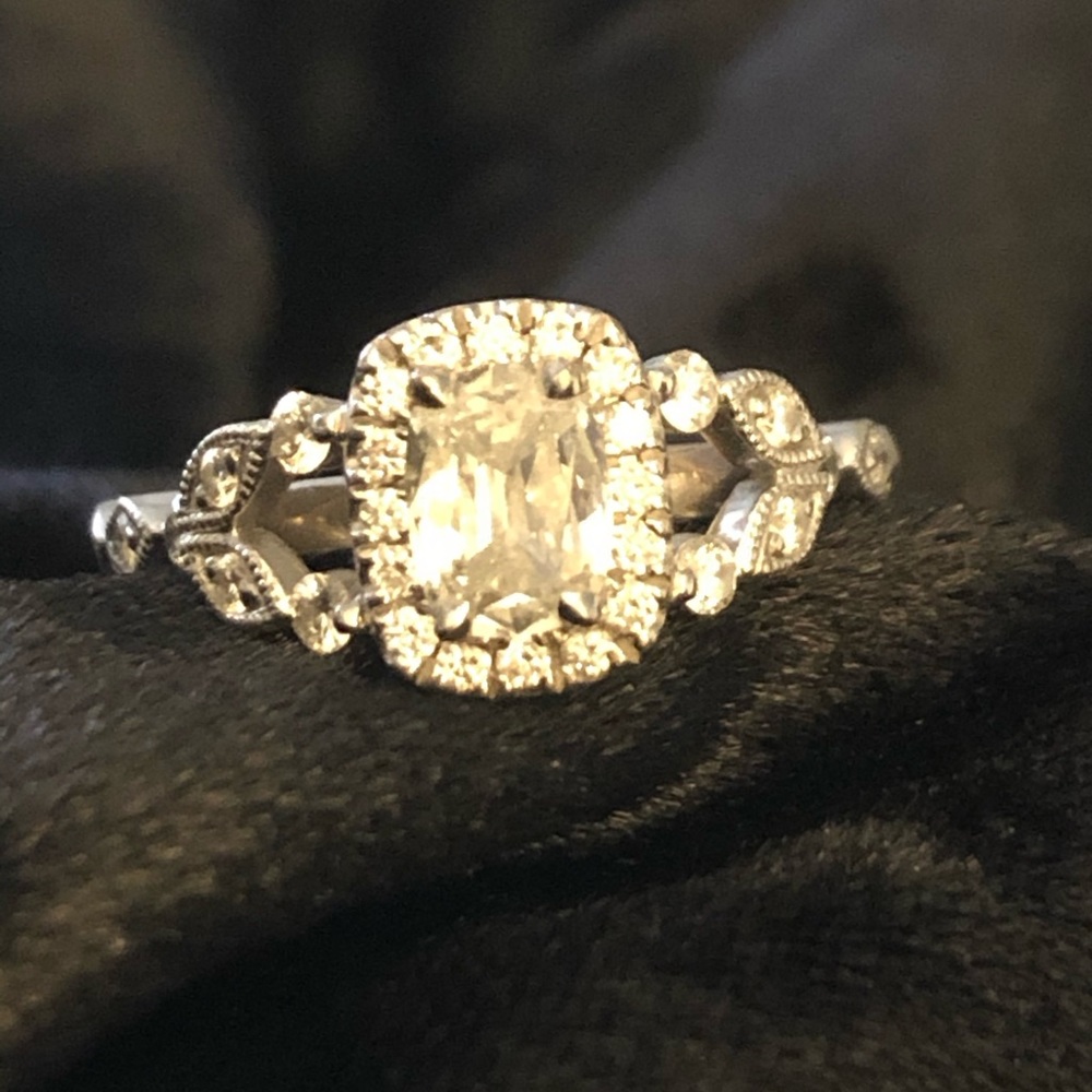 Henri Daussi Diamond Engagement Ring
